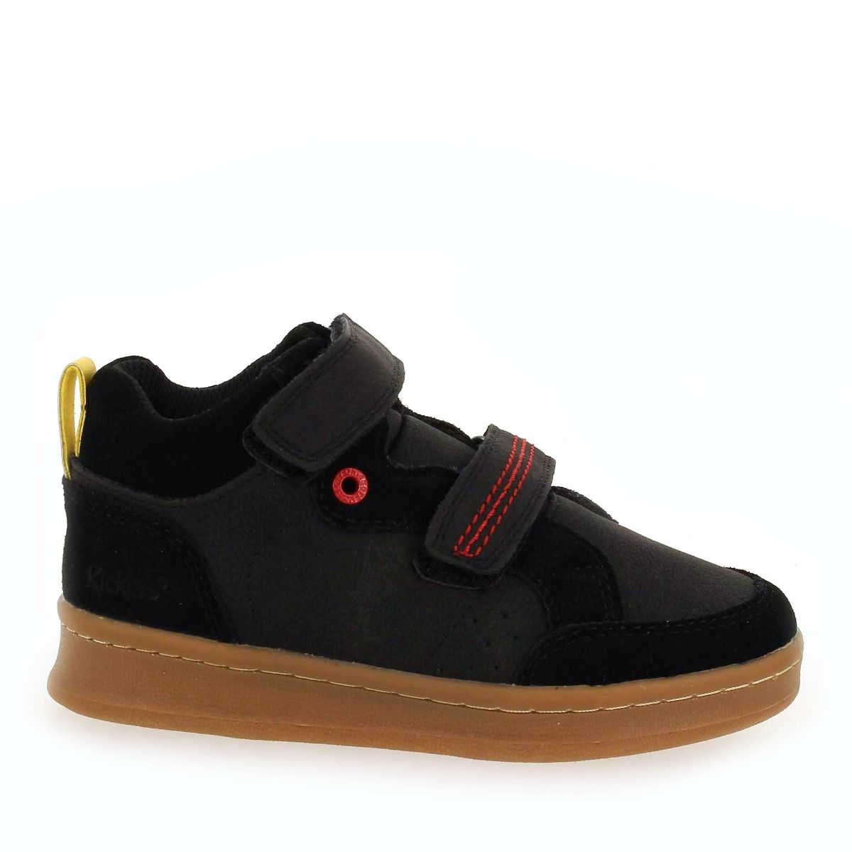 Kickers  BILBON VELC - Noir Rouge