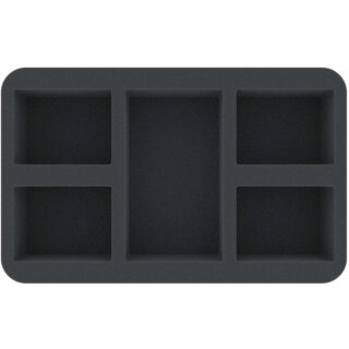 Feldherr 60 mm Half-Size Schaumstoffeinlage mit 5 Fächern