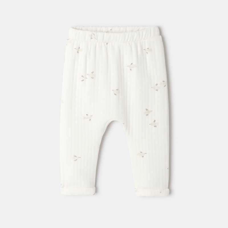 Pantalon matelassé imprimé beige naissance Absorba