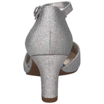 Via della Rosa Spangenpumps in silber