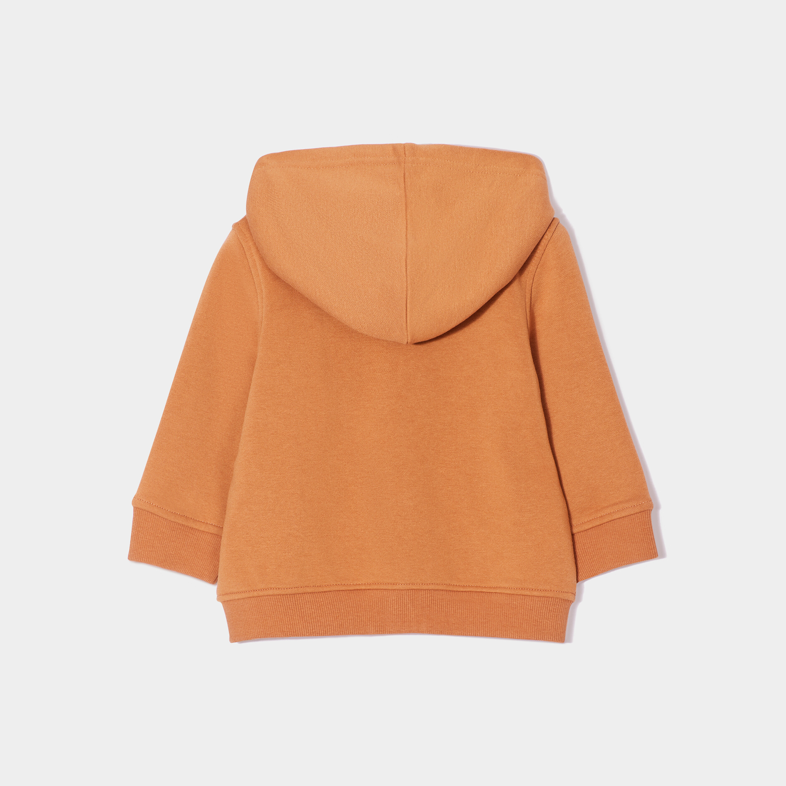 Sweat à capuche zippé marron cognac bébé garçon | La Halle