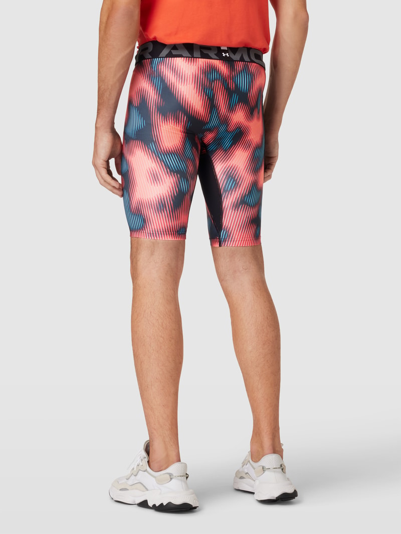 Shorts mit Allover-Muster in dunkelrot