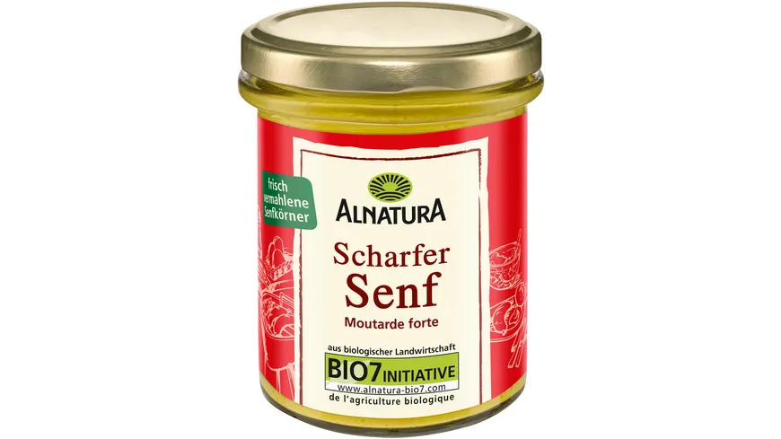Alnatura Bio Scharfer Senf 190 g