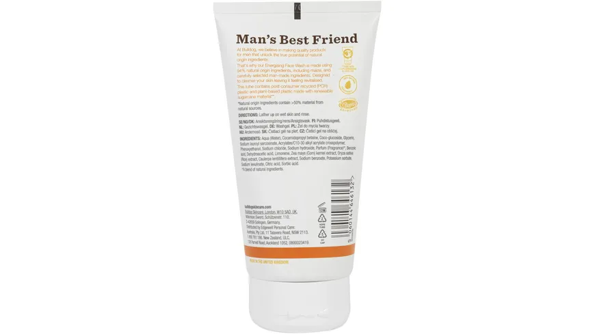 Bulldog Energising Face Wash Waschgel 150 ml