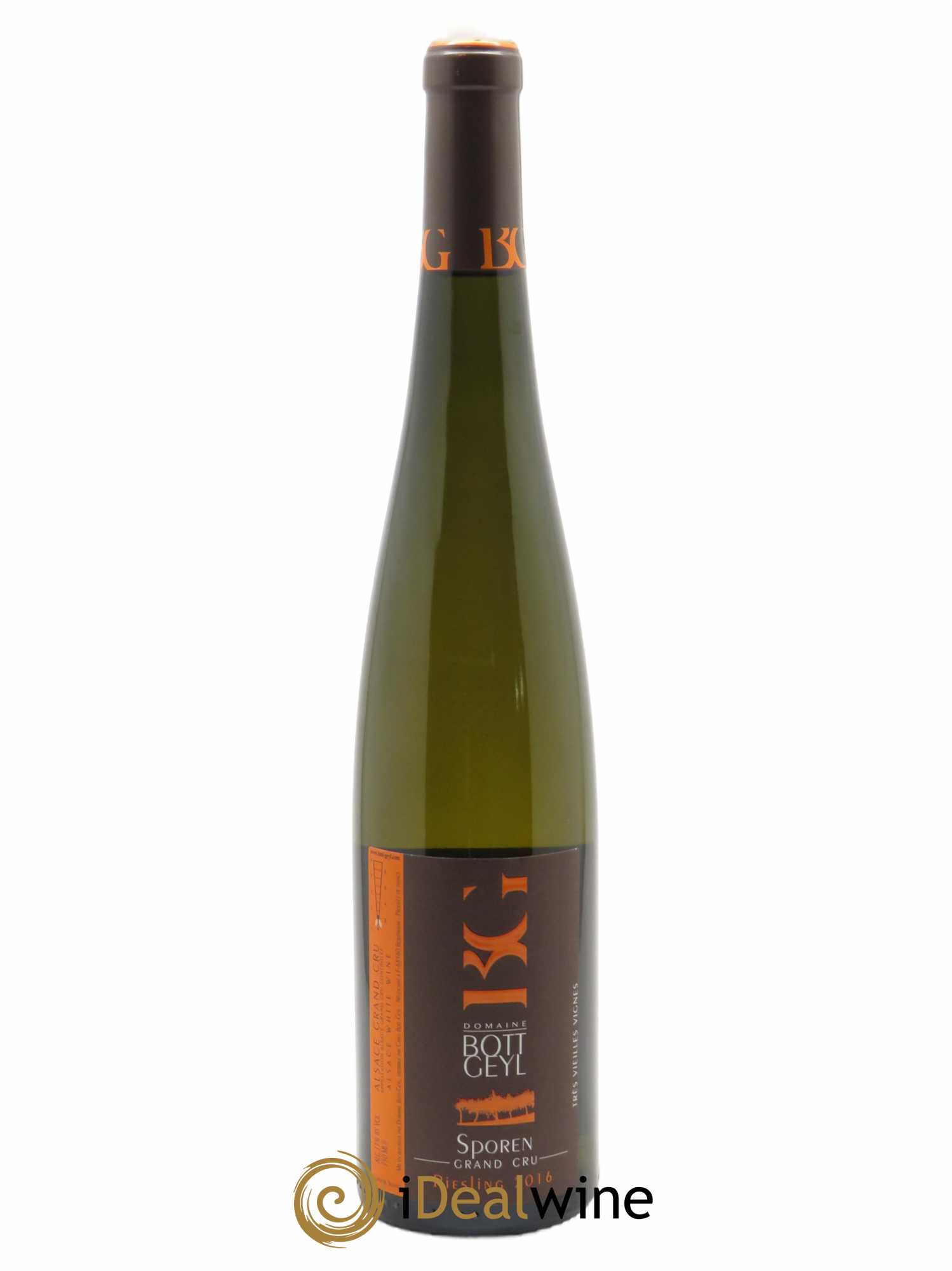 Riesling Très Vieilles Vignes Grand Cru Sporen Très Vieilles Vignes Bott-Geyl (Domaine)  2016 - Lot de 1 Bouteille