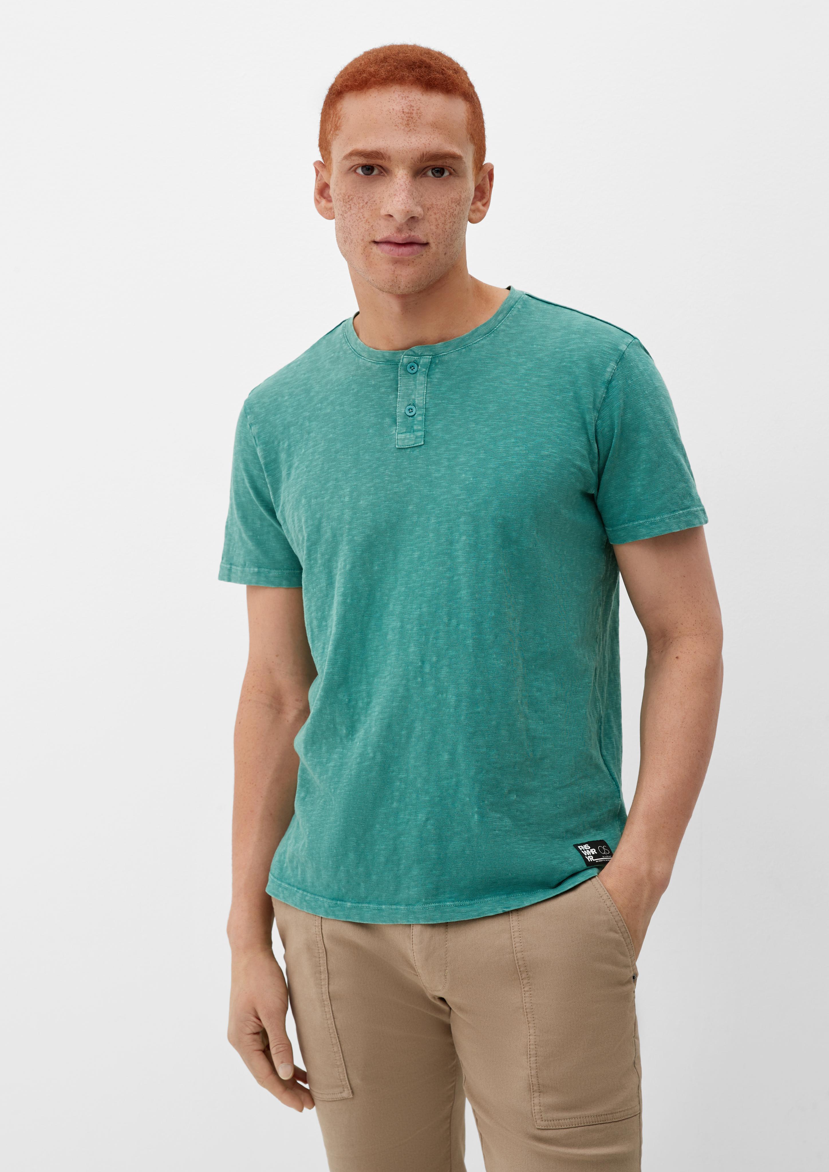 T-Shirt mit Henleyausschnitt  2127277-7344
