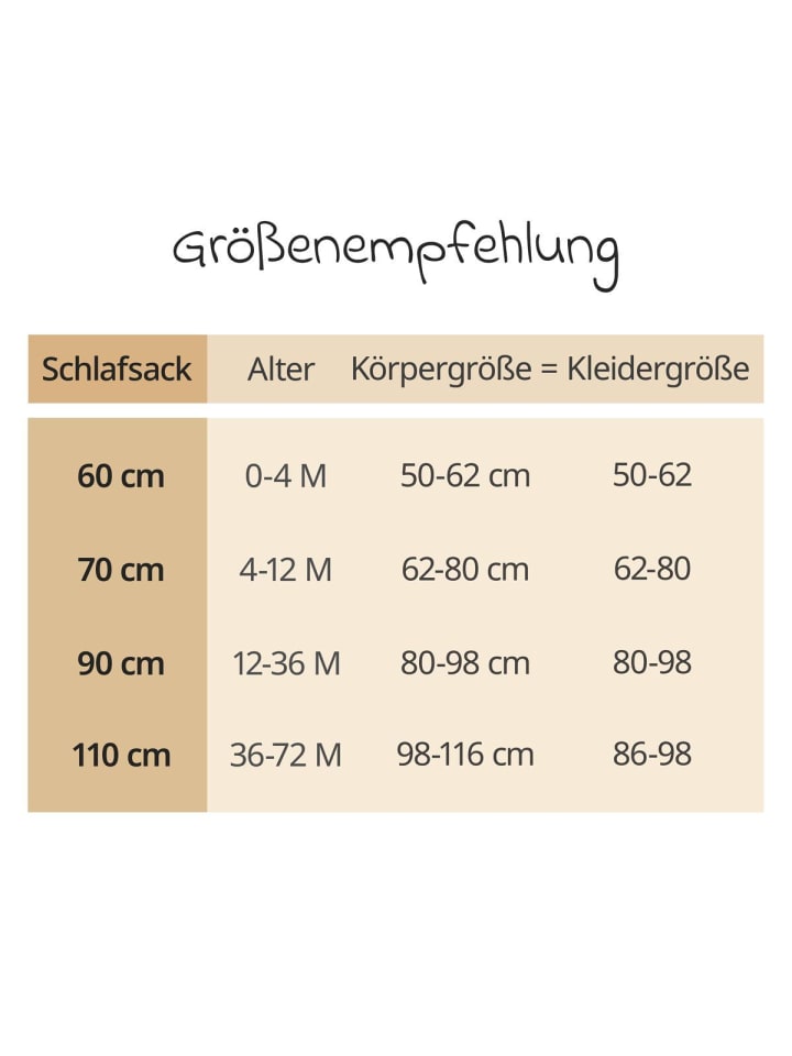 LaLoona Sommer-Schlafsack Musselin / Mull - Beige in beige günstig kaufen