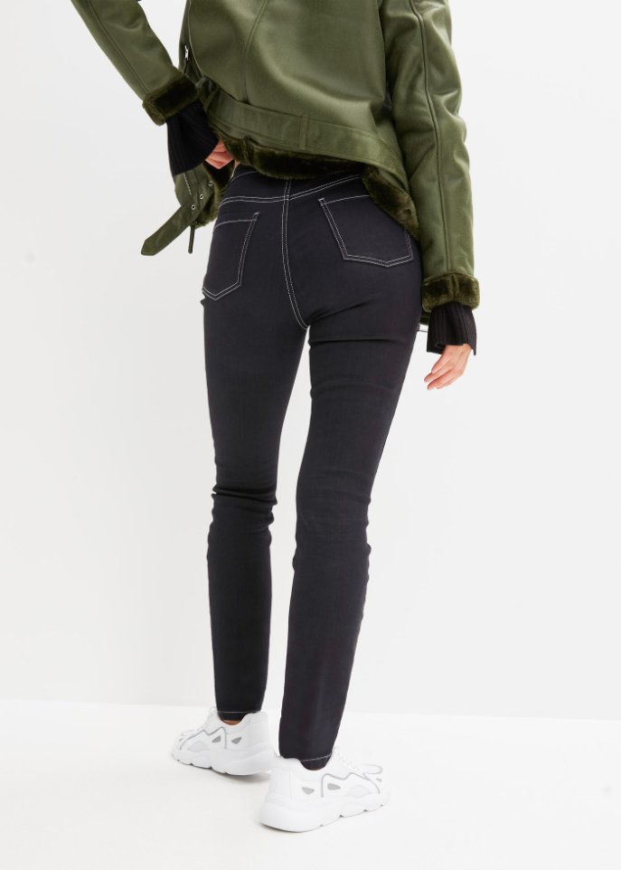 Super Skinny-Jeans mit Kontrastnähten