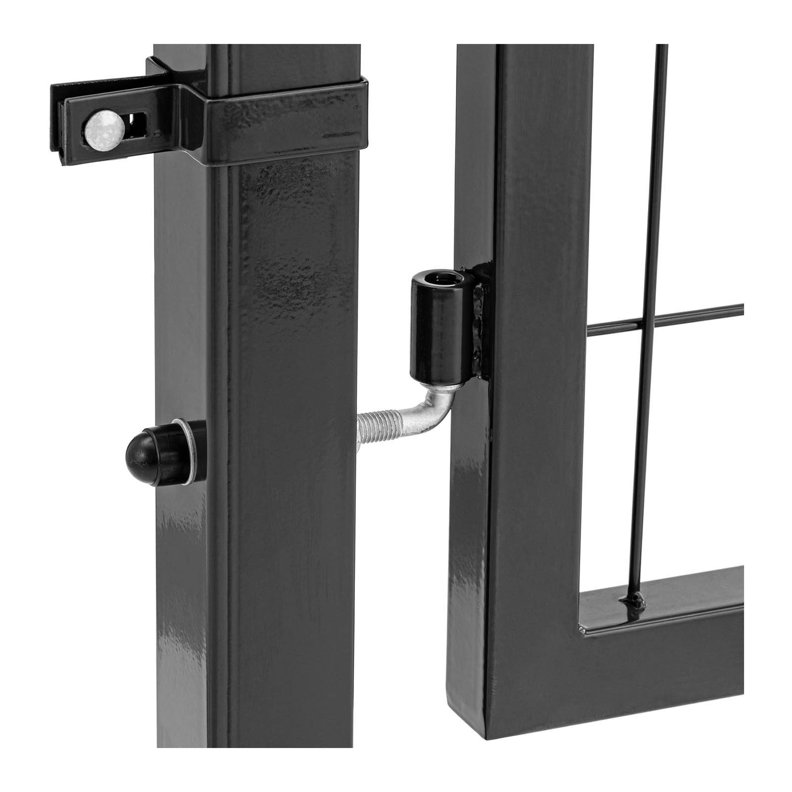 Wiesenfield Gartentor Gartentor Metall Gartentür Zauntor Stabmattenzaun-Tor 106 x 191 cm