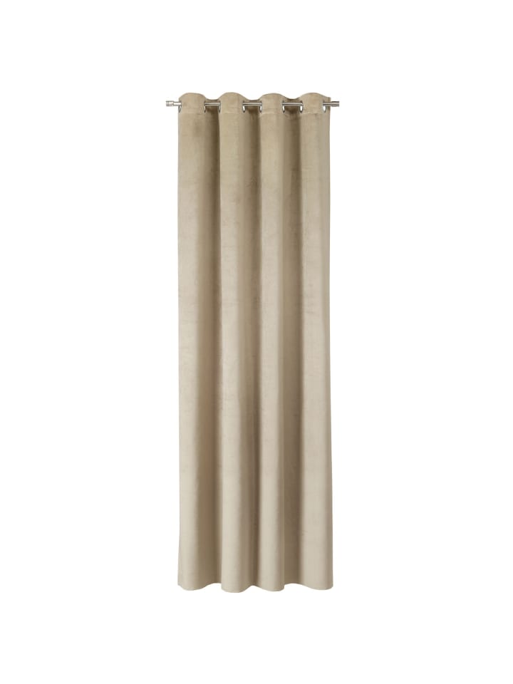 Tom Tailor TT Ösenvorhang VelvetSignature 140 x 250 cm in Beige günstig kaufen 140 x 250 cm
