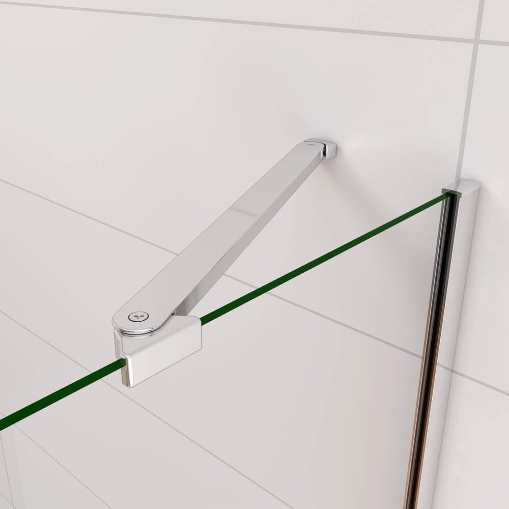 duschspa Badewannenaufsatz Badewannenaufsatz Duschwand mit Seitenwand Faltwand Duschkabine, Einscheibensicherheitsglas, Sicherheitsglas, (Set), Glas