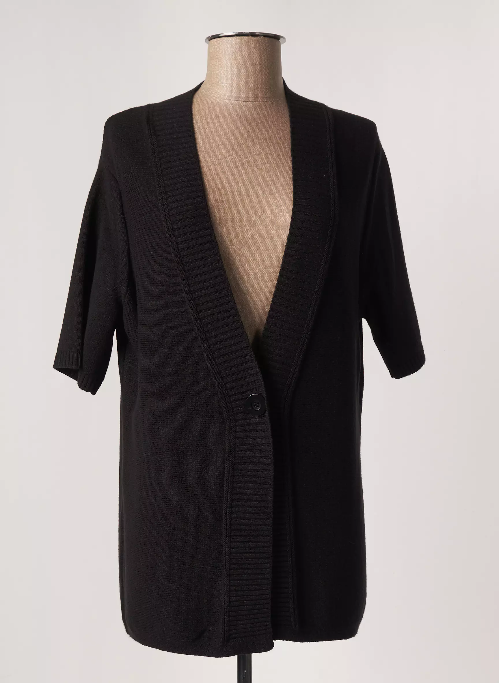 Lebek Gilets Manches Courtes Femme couleur noir