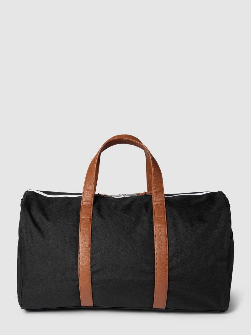 Weekender mit Label-Detail Modell 'Novel' in schwarz