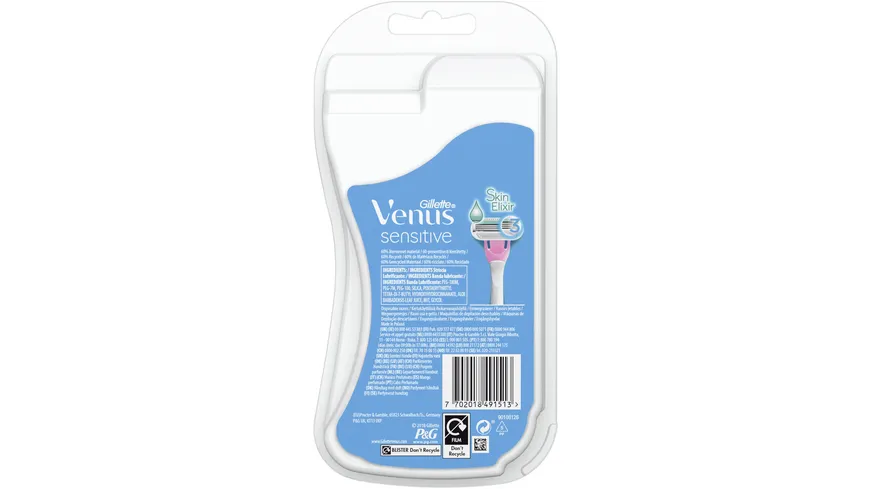 Venus GILLETTE Rasierer Sensitive 3er
