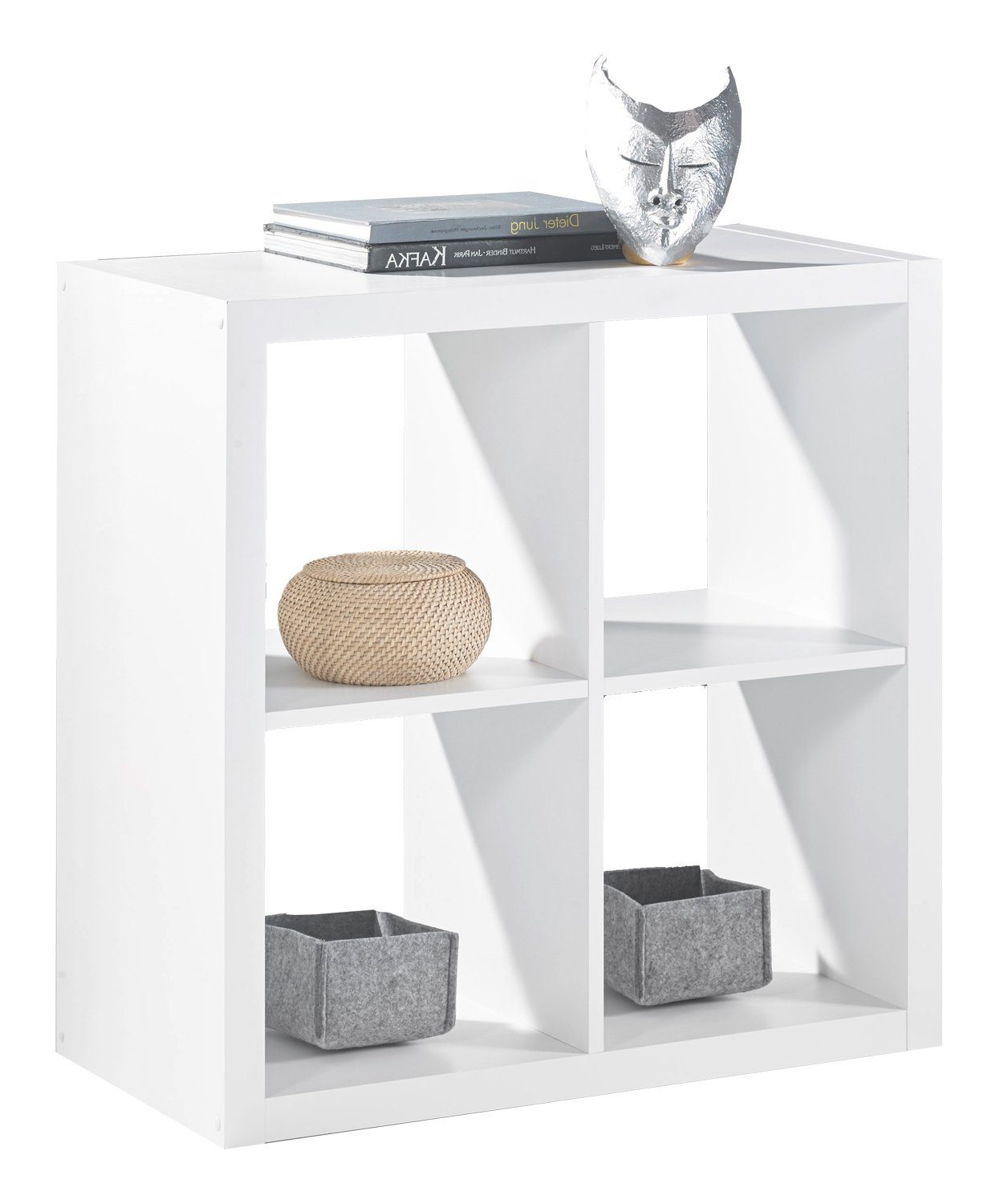 Raumteilerregal STYLE, B 77 cm, H 77 cm, 4 offene Fächer