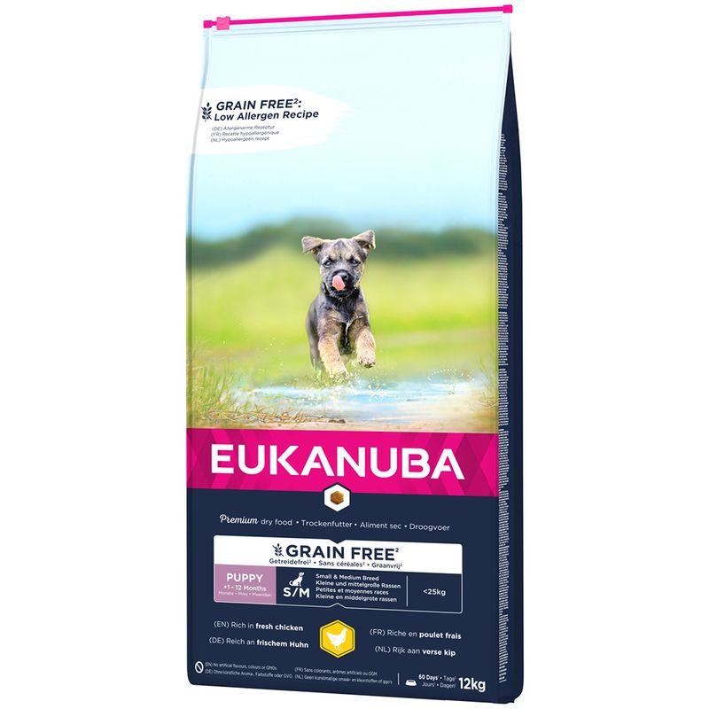 Eukanuba Grain Free Puppy Small / Medium Breed Huhn