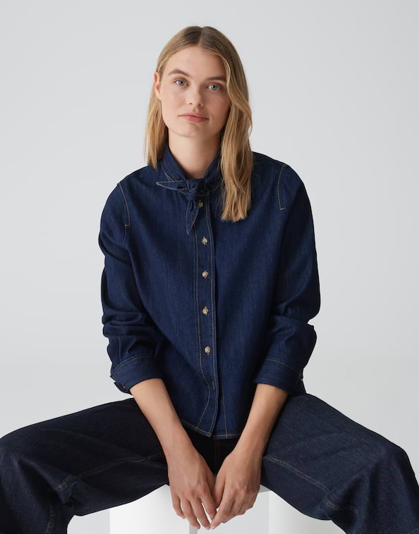 Jeansbluse Farilla
