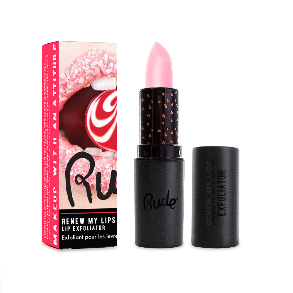 Rude Cosmetics RUDE Renew My Lips Lip Exfoliator - STRAWB Gommage à lèvres