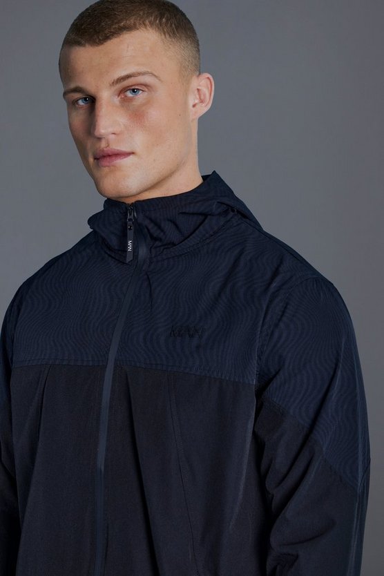 Man Active Windbreaker mit Print