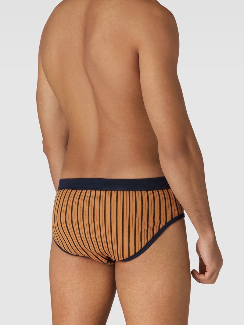 Slip mit elastischem Bund in camel