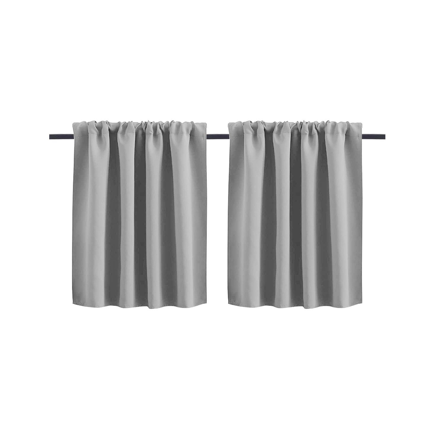 Scheibengardine, HOMEIDEAS, Stangendurchzug (1 St), abdunkelnd, Bistrogardine