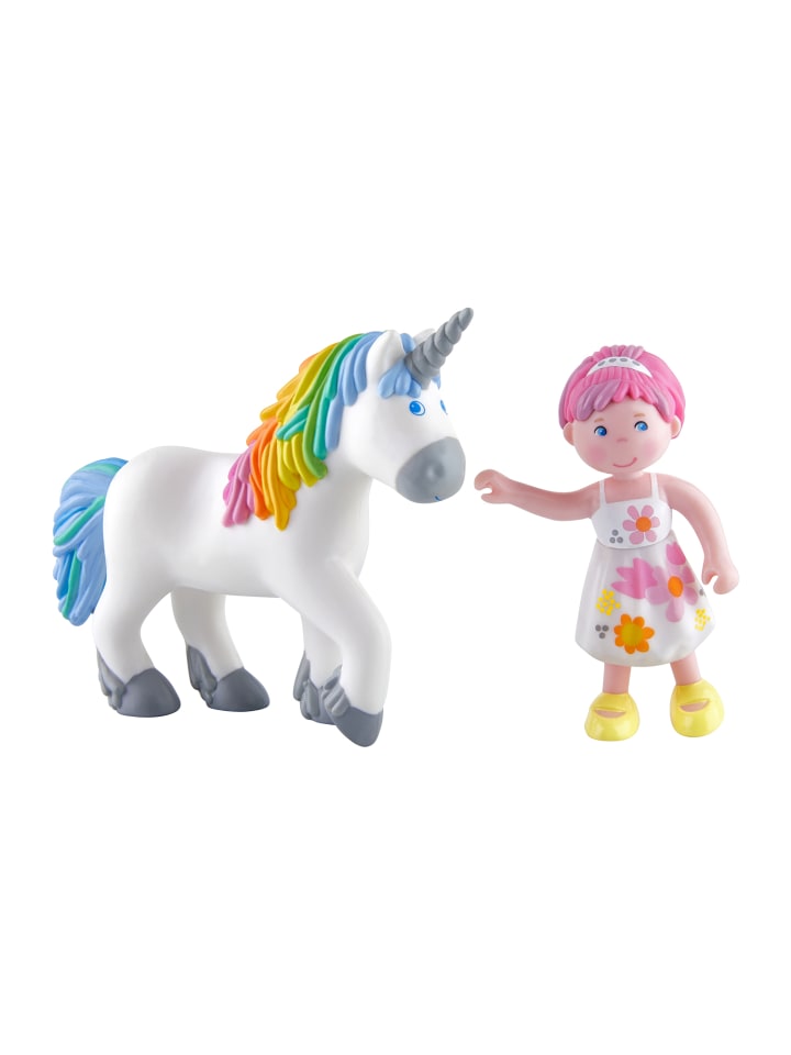 Haba Minipuppe Little Friends in Amira & Einhorn Ruby Rainbow günstig kaufen onesize
