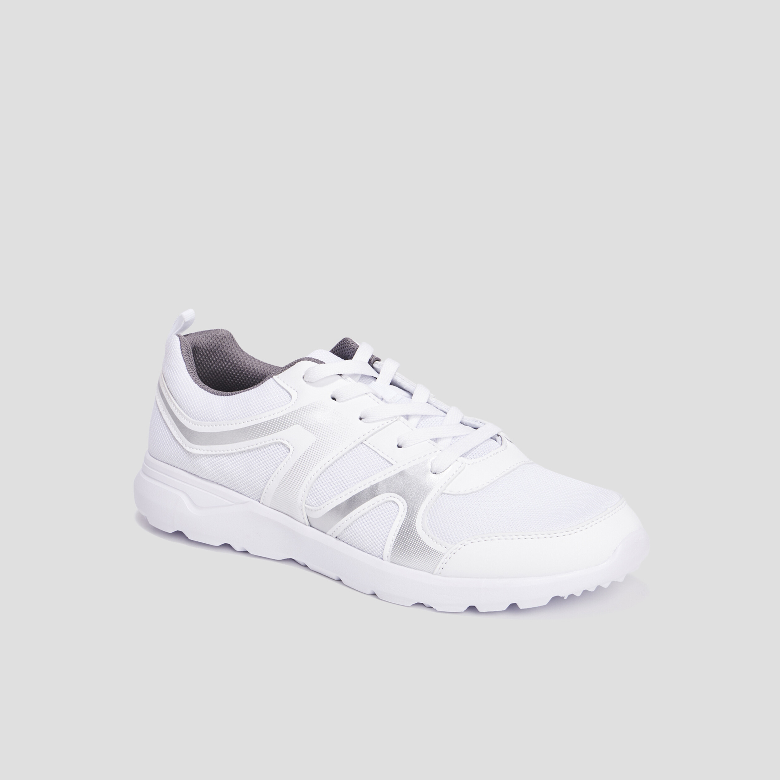 Baskets running à lacets Rexited blanc homme | La Halle