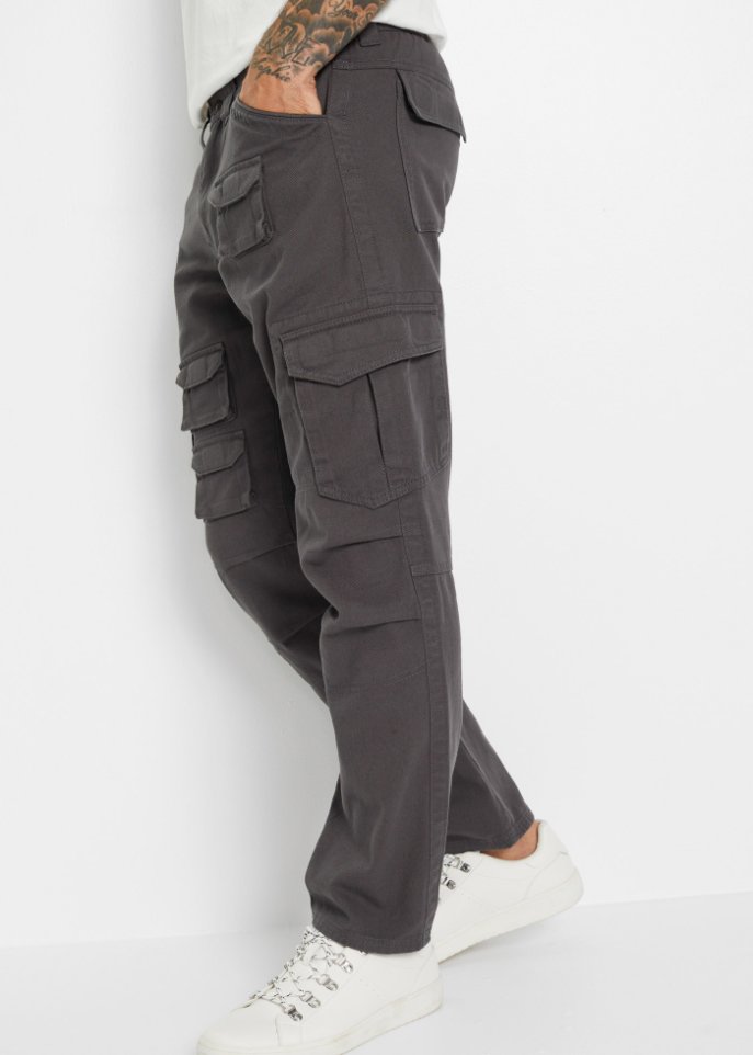 Loose Fit Cargohose, Straight