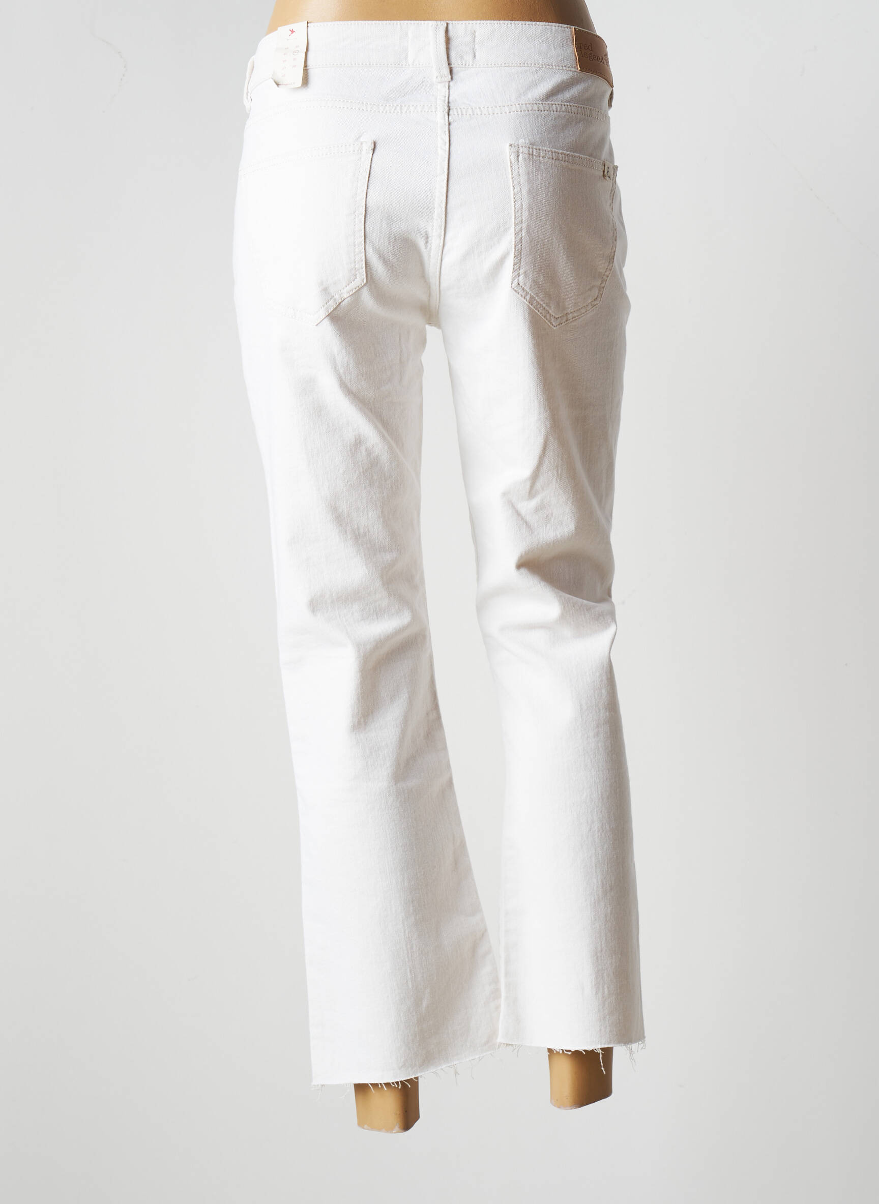 Red Legend Jeans Coupe Droite Femme couleur blanc