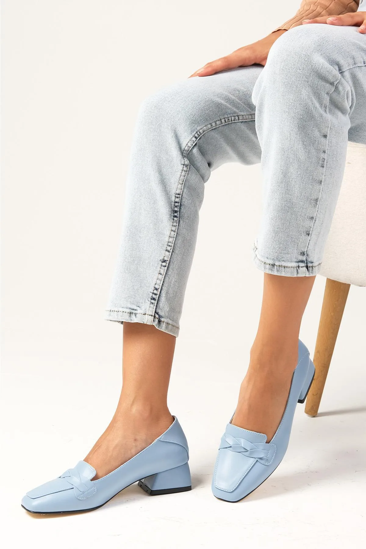 Mio Gusto  High Heels - Blau - Blockabsatz