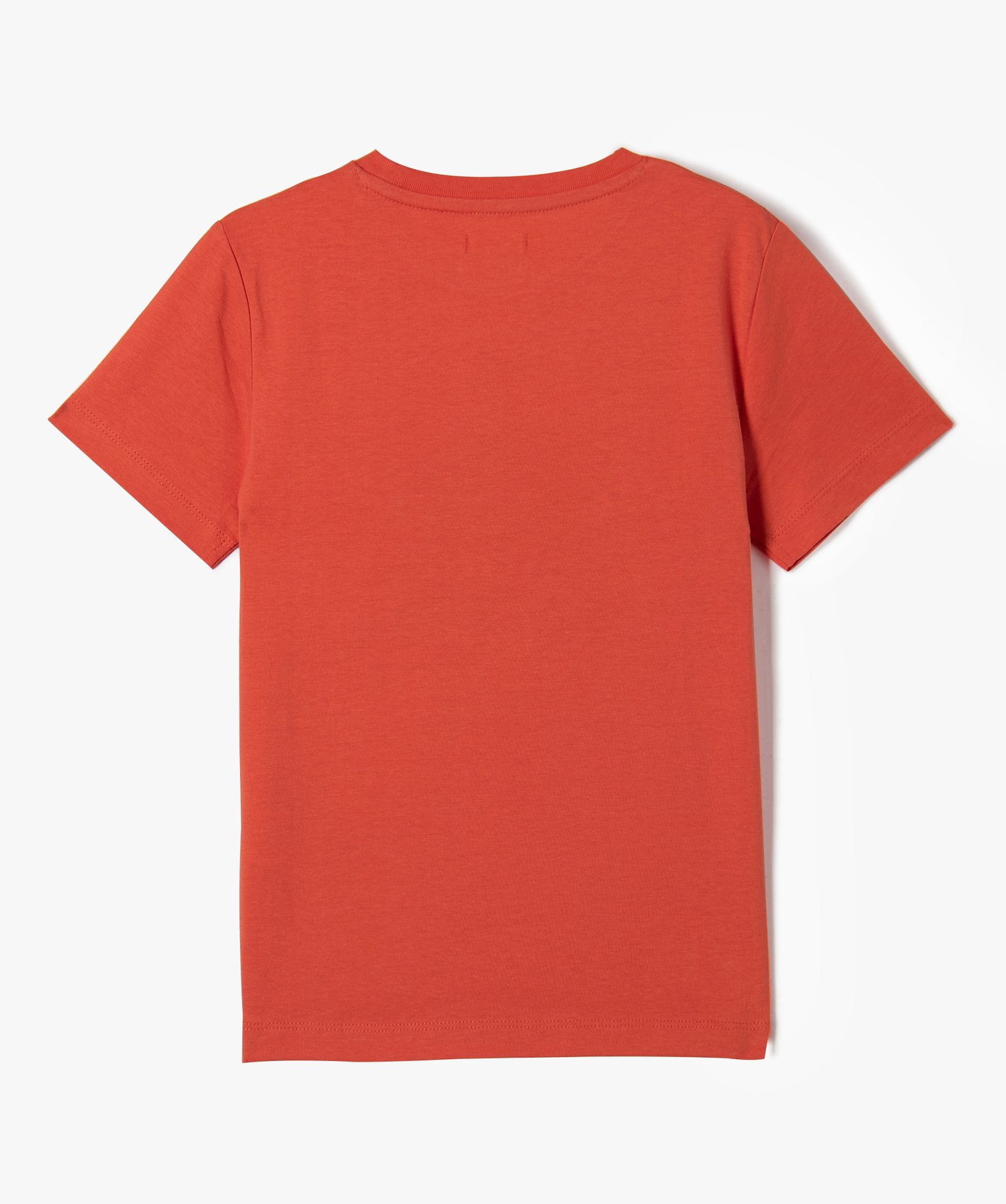 Tee-shirt Garçon à manches courtes avec motif sur le buste orange | GEMO