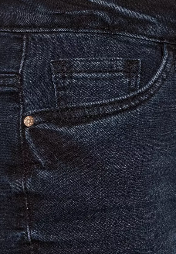 CECIL Dunkelblaue Slim Fit Denim