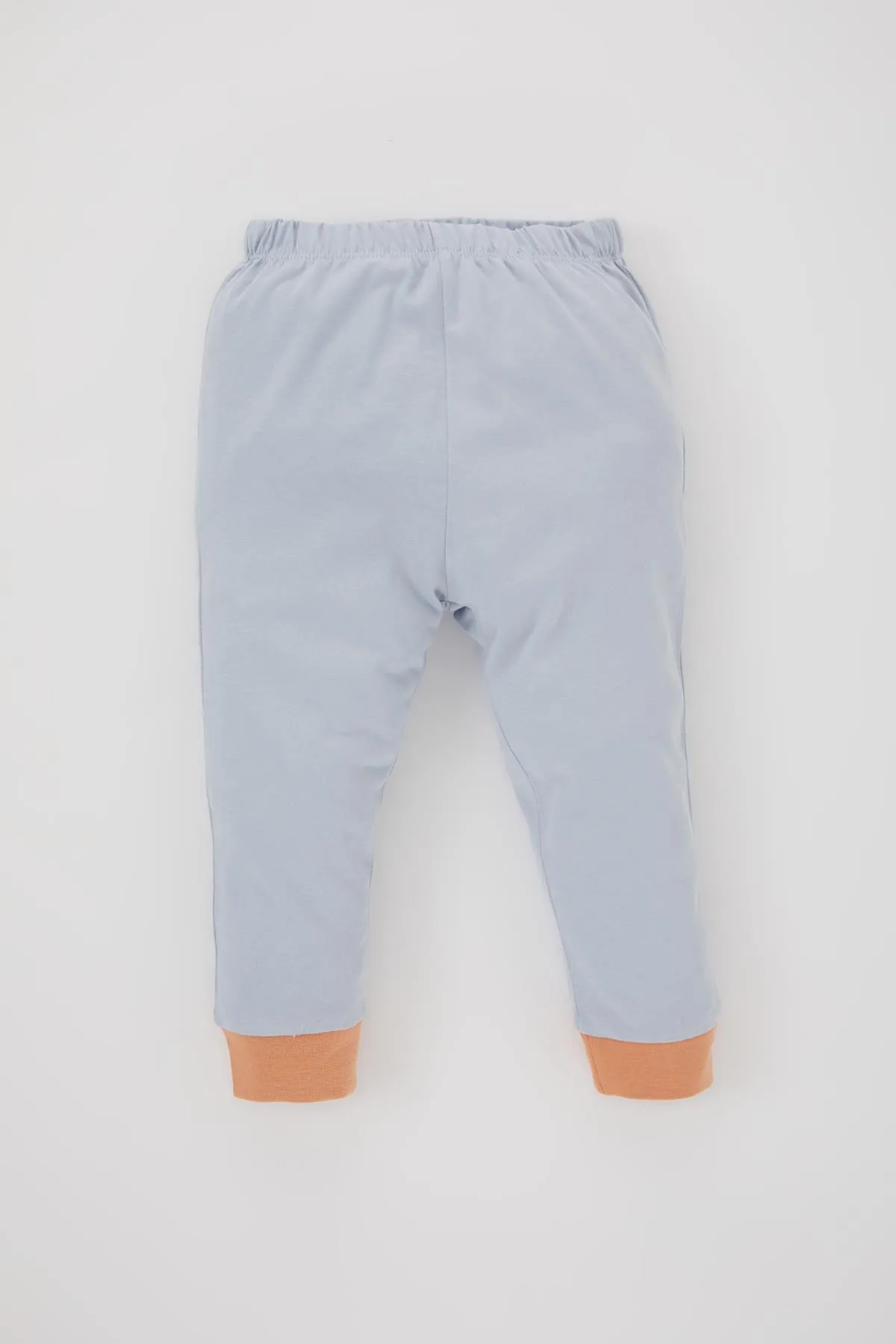 DeFacto  4-teiliges Pyjama-Set aus langärmliger gekämmter Baumwolle mit Dinosaurier-Aufdruck für Babys