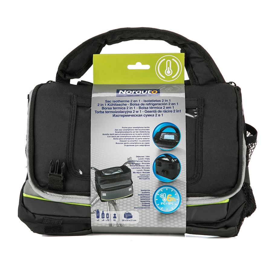 Fahrrad- und Umhänge-Kühltasche von Norauto, 9 l Volumen, 1 Stück - ATU