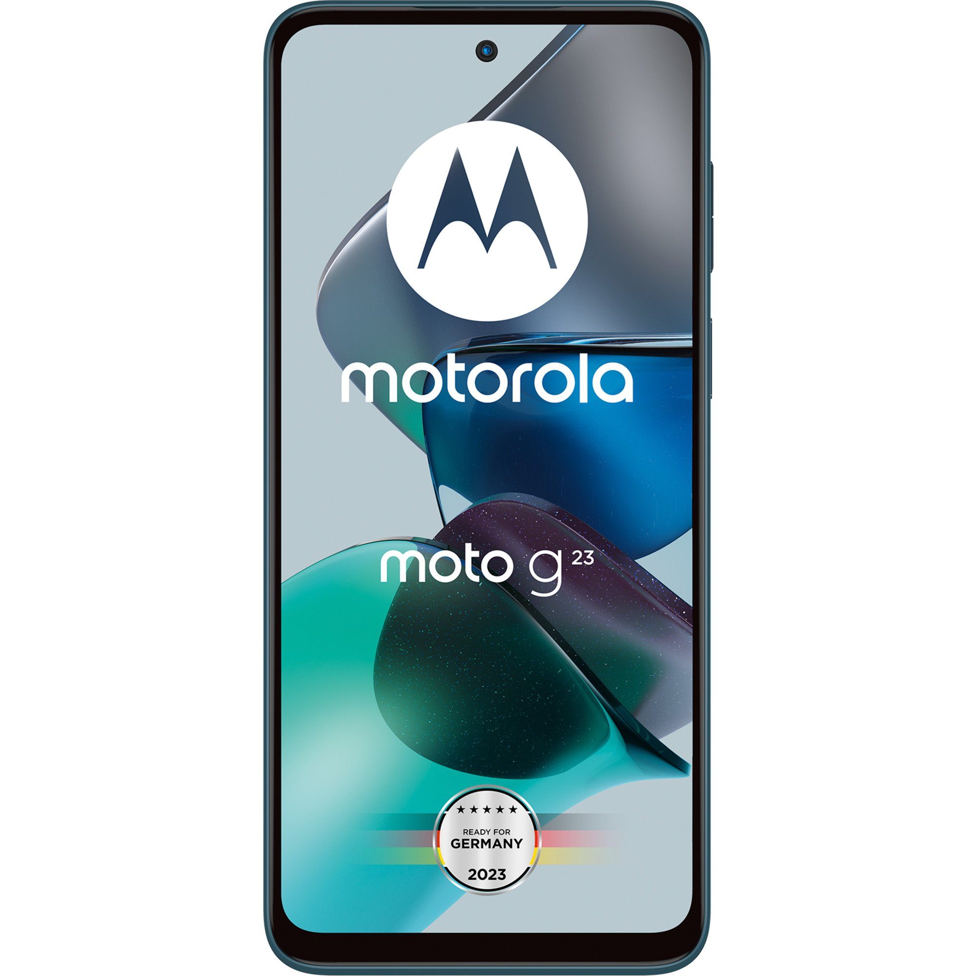 Motorola Motorola Moto G23 128GB, Handy, (Steel Blue, Smartphone (50 MP MP Kamera)
