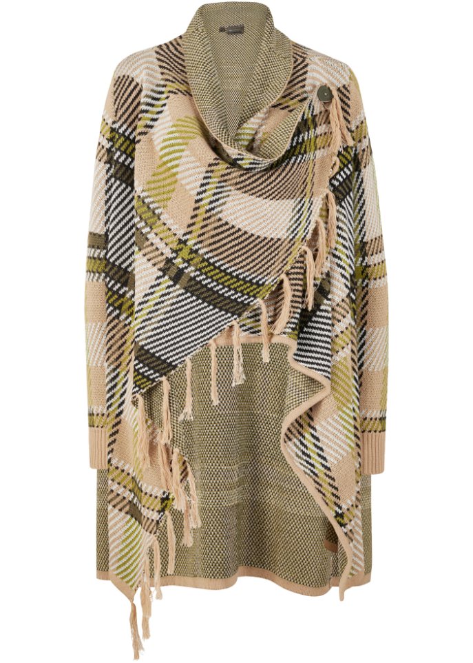 Strickjacke mit Fransen