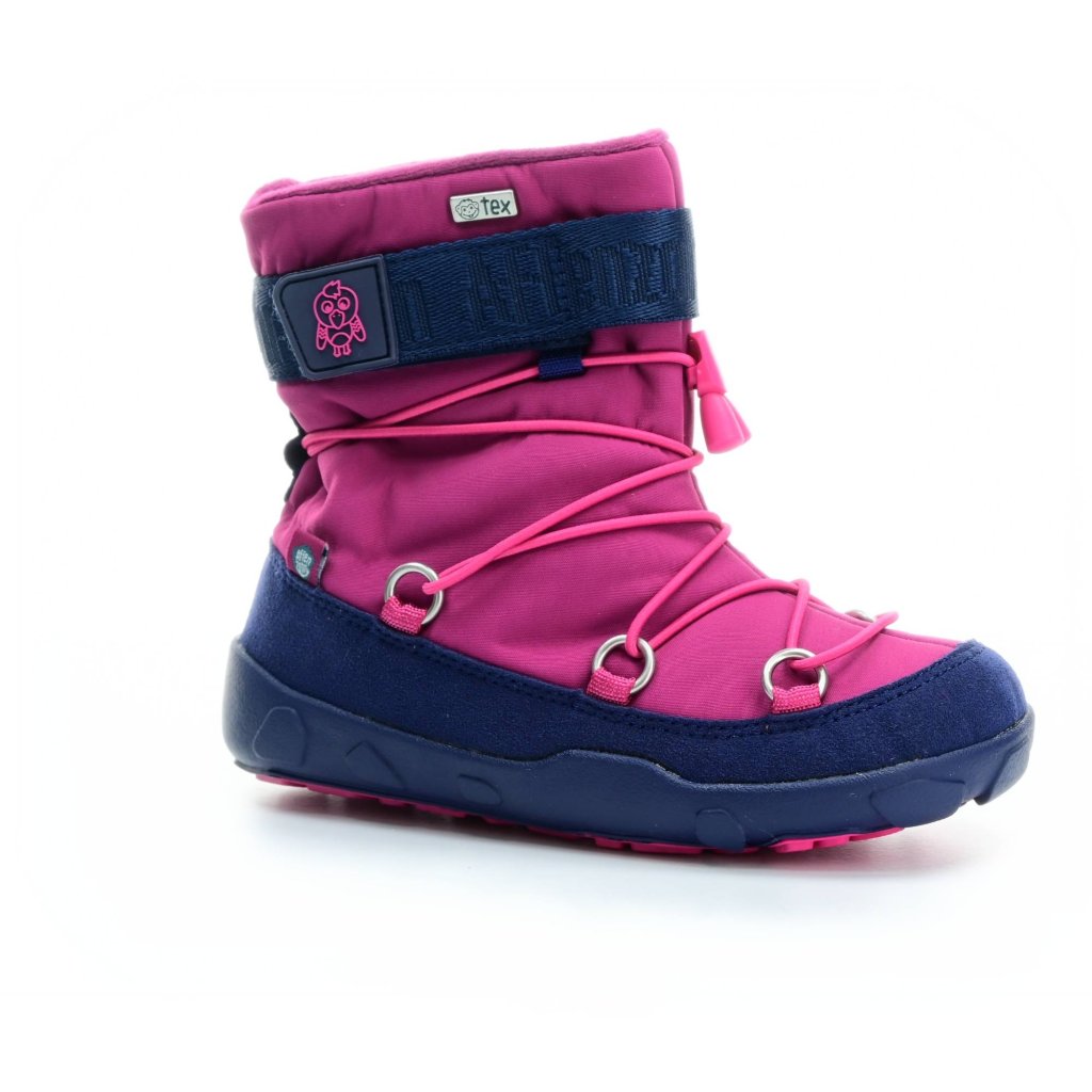 Affenzahn Schneestiefel Vegan Snowy Flamingo Pink Winterbarfußschuhe