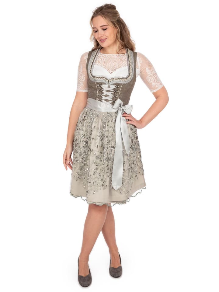 KRÜGER Midi Dirndl 117167 in schilf günstig kaufen