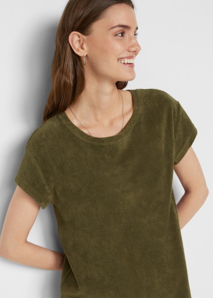 T-Shirt-Kleid aus Frottee