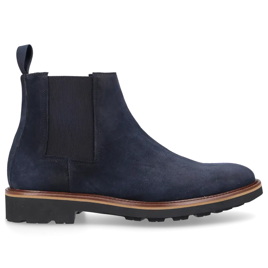 Budapester - Chelsea Boots 14196 Veloursleder - blau