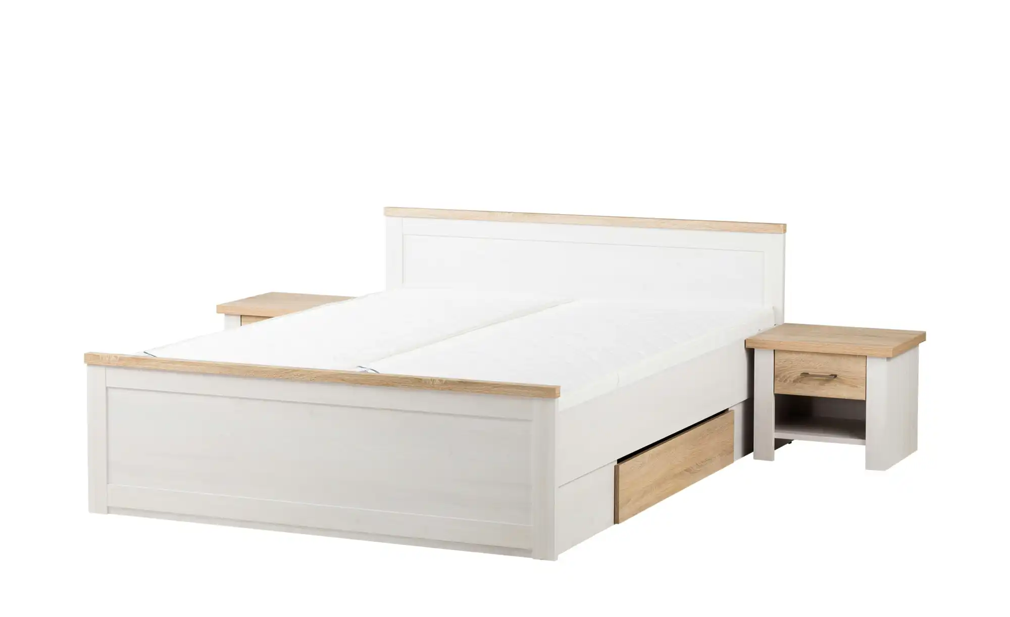 Bett mit 2 Nachtkommoden