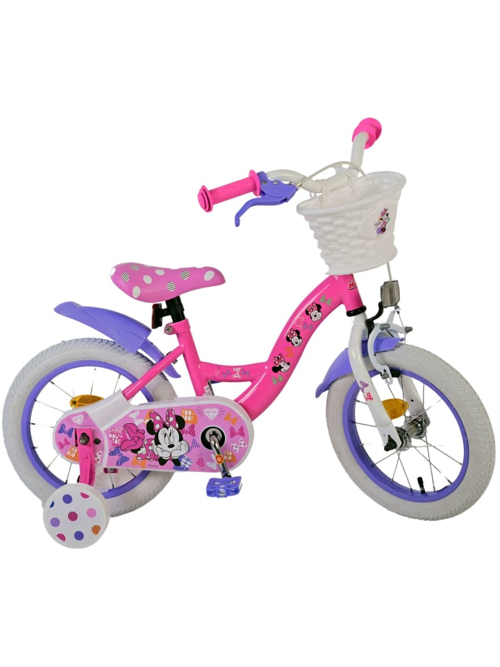 Volare Kinderfahrrad Disney Minnie Fahrrad in Rosa für Mädchen 14 Zoll 3 Jahre günstig kaufen onesize