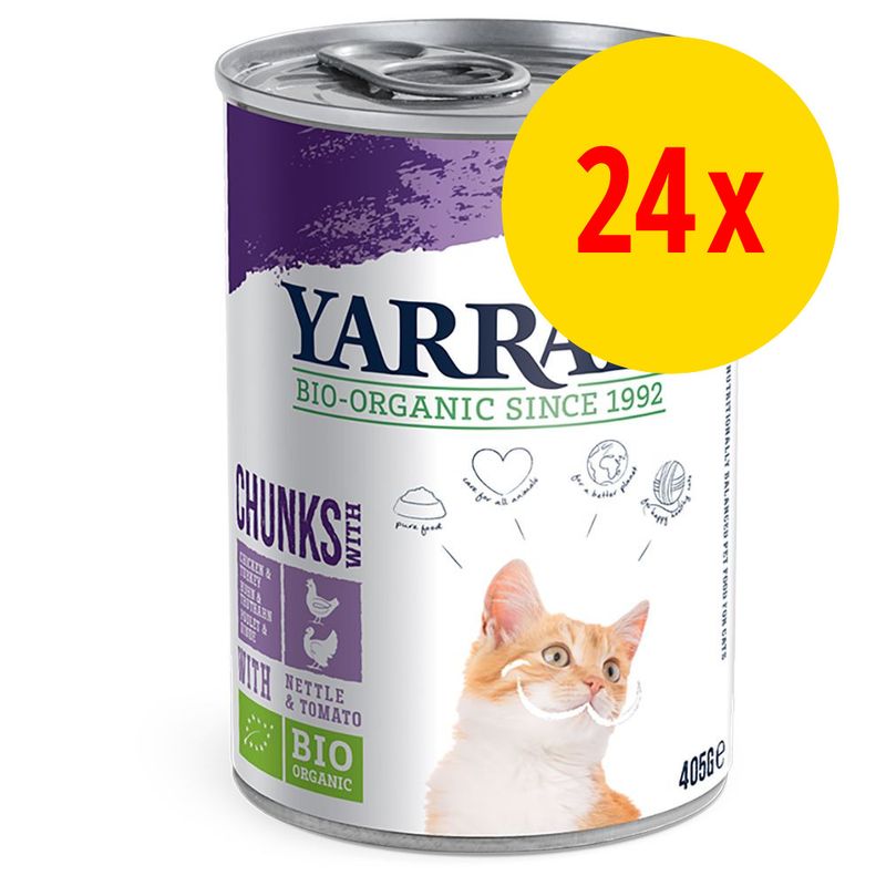 Sparpaket Yarrah Bio Chunks 24 x 405 g zu TOP-Preisen | bitiba %