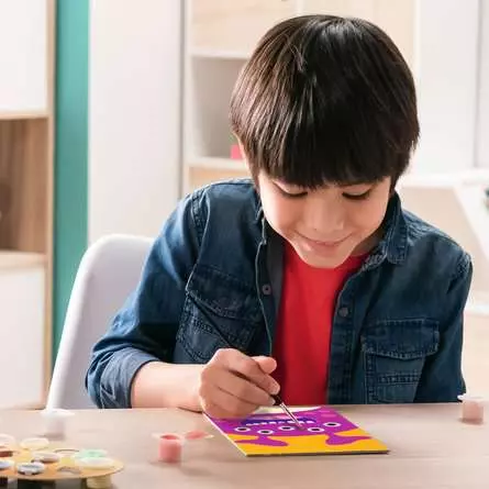 CreArt Lila Monster - Malen nach Zahlen für Kinder ab 7 Jahren