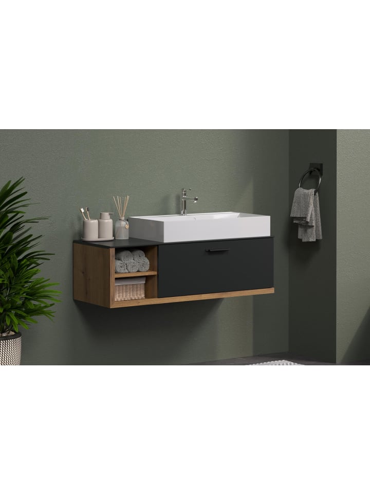 ebuy24 Waschbeckenunterschrank Synnax Grau 120 x 45 cm günstig kaufen onesize