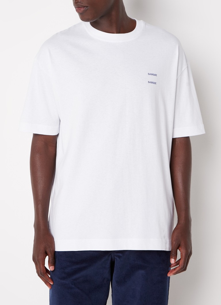 T-shirt SAMSØE SAMSØE Joel με λογότυπο από οργανικό βαμβάκι