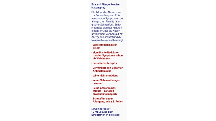 Emsan® Allergenblocker Nasenspray 15ml 15 ml