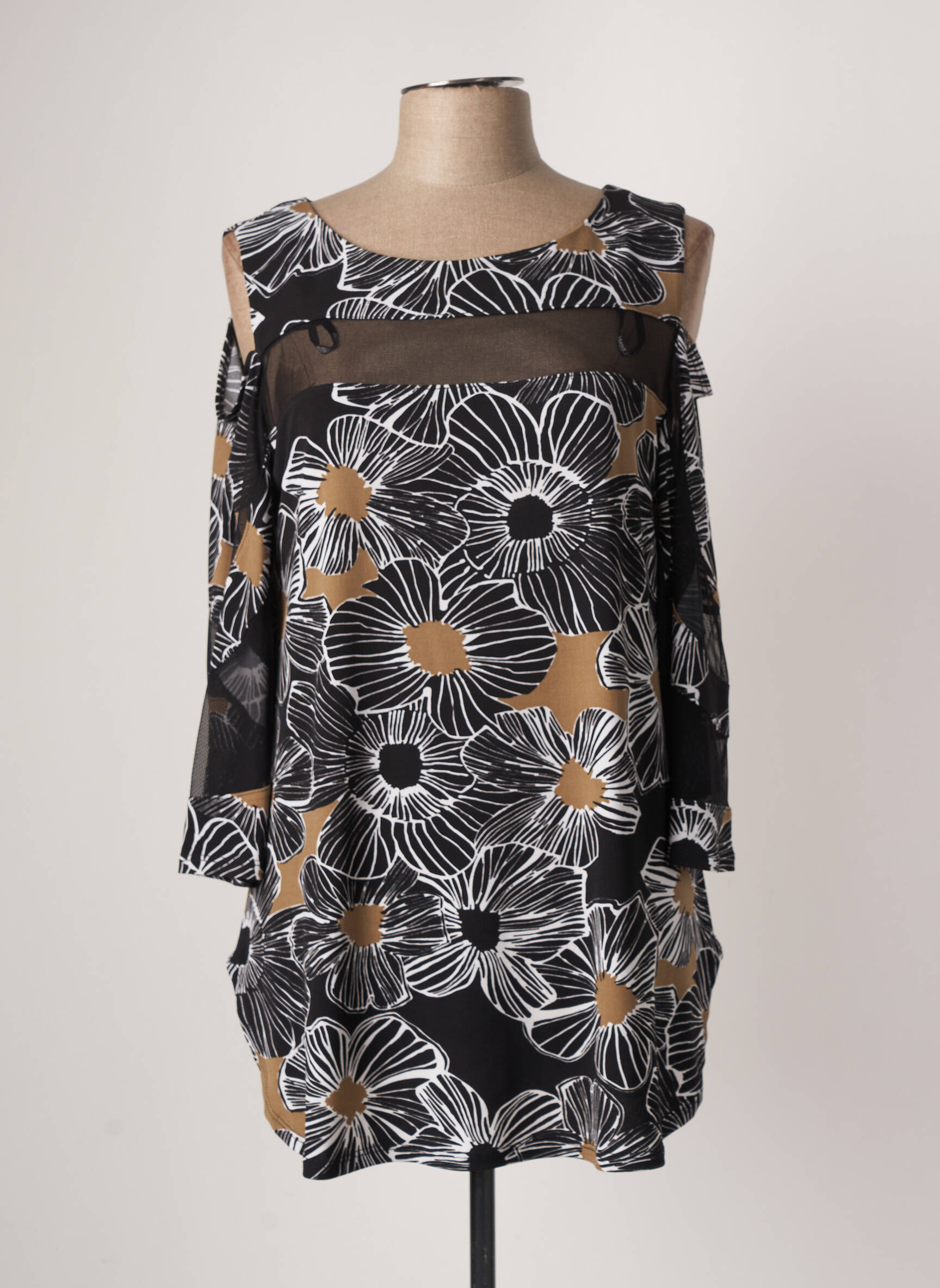 Frank Lyman Tuniquemanchelongue Femme couleur noir