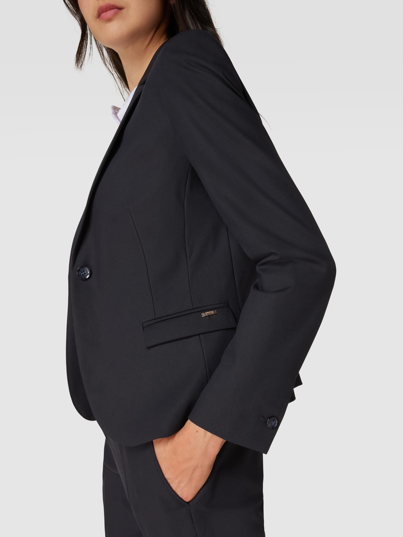 Blazer mit 1-Knopf-Verschluss Modell 'Ciboom' in marineblau