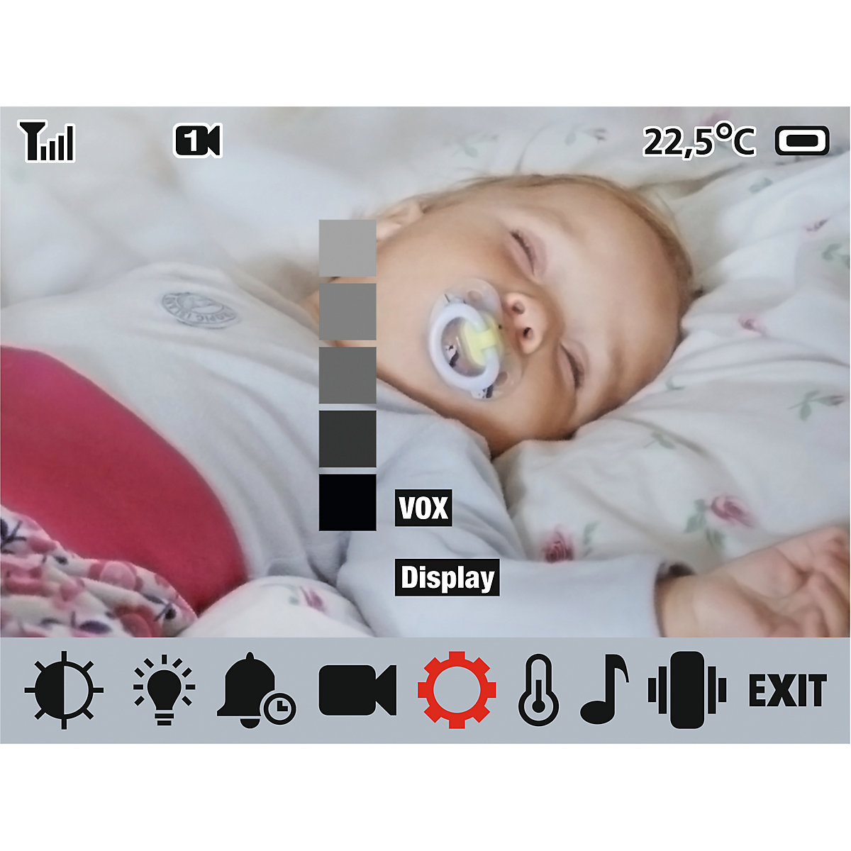 NUK Eco Control Video Display 550VD, digitales Babyphone mit Eco-Mode, Video Funktion und Full-Eco-Control
